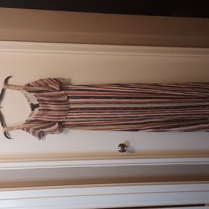 NWT Design365 Striped Maxi Dress